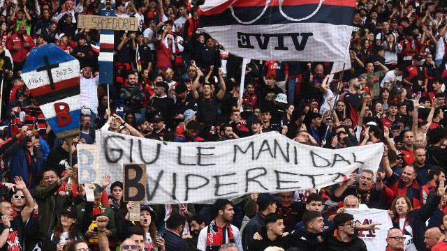 Mg Genova 19/05/2023 - campionato di calcio serie B / Genoa-Bari / foto Matteo Gribaudi/Image Sport
nella foto: tifosi Genoa