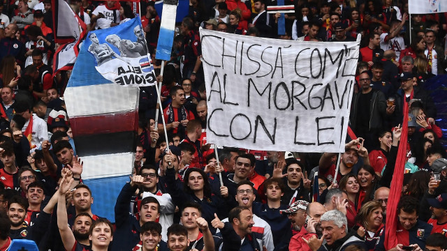 Mg Genova 19/05/2023 - campionato di calcio serie B / Genoa-Bari / foto Matteo Gribaudi/Image Sport
nella foto: tifosi Genoa al thani