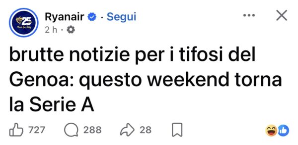 Ryanair-Genoa